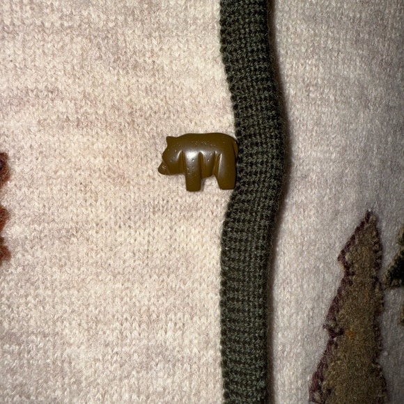 Marisa Christina Nature Print Jacket - Beige and Brown 100% wool - Picture 4 of 11